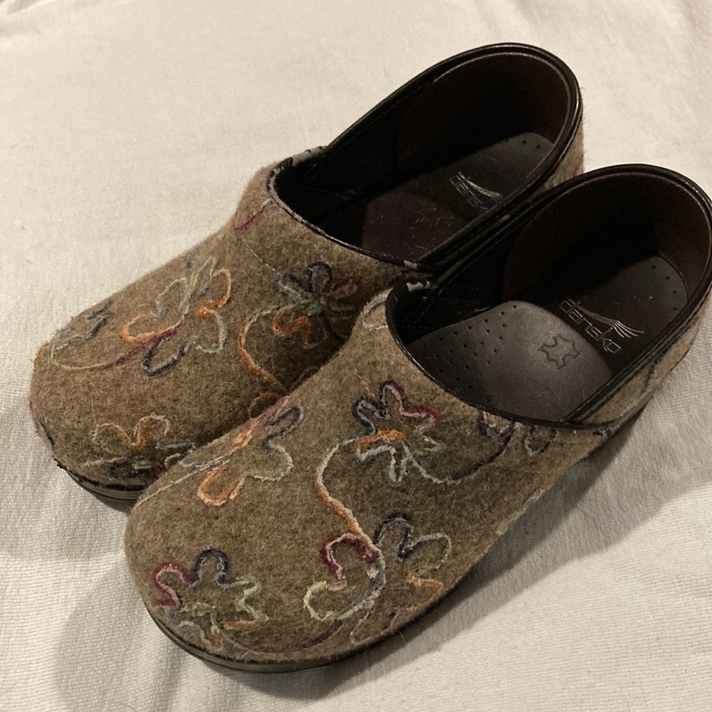 Size 41 felt Dansko.